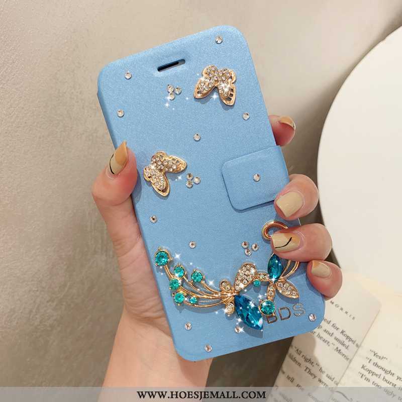 Hoesje Xiaomi Mi 8 Lite Bescherming Leren Roze Clamshell Winkel Mobiele Telefoon