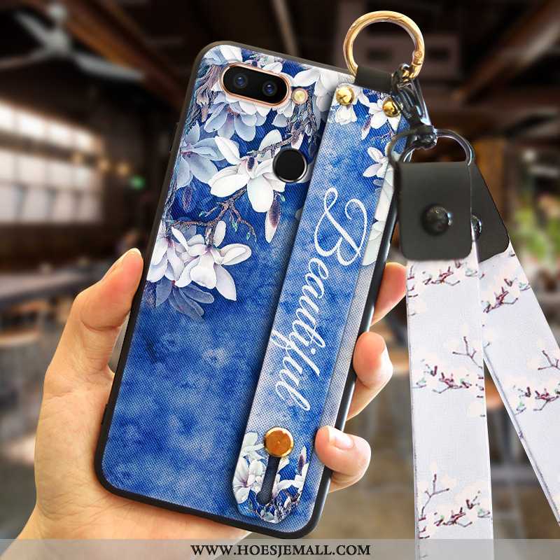 Hoes Xiaomi Mi 8 Lite Siliconen Hanger Mini Blauw Zacht Trend Jeugd Blauwe