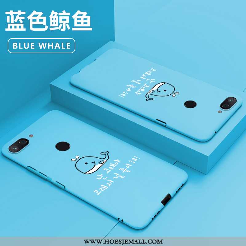 Hoes Xiaomi Mi 8 Lite Bescherming Patroon Hard High End Net Red Blauw Mini Blauwe