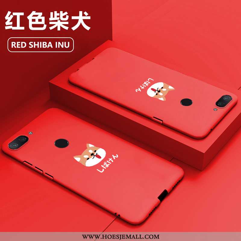 Hoes Xiaomi Mi 8 Lite Bescherming Patroon Hard High End Net Red Blauw Mini Blauwe