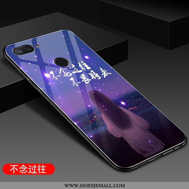 Hoes Xiaomi Mi 8 Lite Trend Zacht Jeugd Schrobben Bescherming Net Red Purper