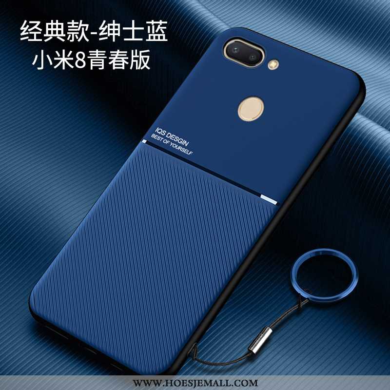 Hoes Xiaomi Mi 8 Lite Bescherming Schrobben Anti-fall Dun Scheppend All Inclusive Super Blauwe