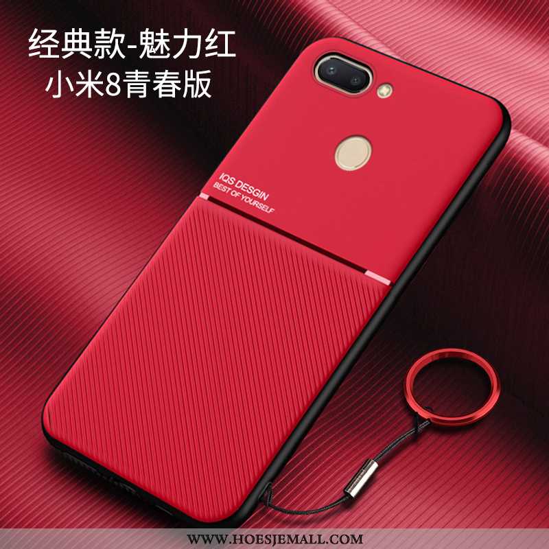 Hoes Xiaomi Mi 8 Lite Bescherming Schrobben Anti-fall Dun Scheppend All Inclusive Super Blauwe