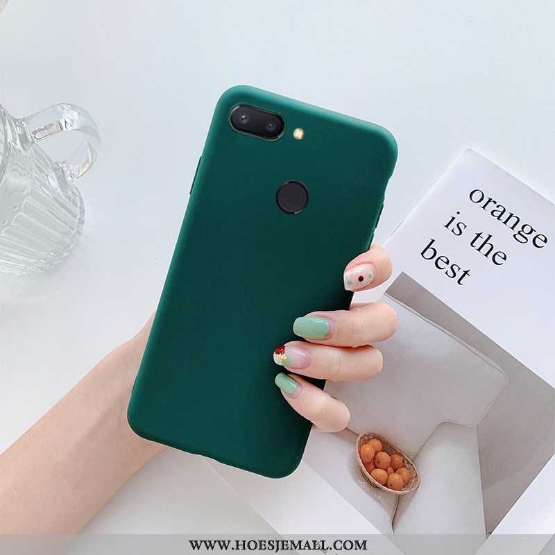 Hoes Xiaomi Mi 8 Lite Leren Hoesje Effen Kleur Mini Geel Mobiele Telefoon Jeugd