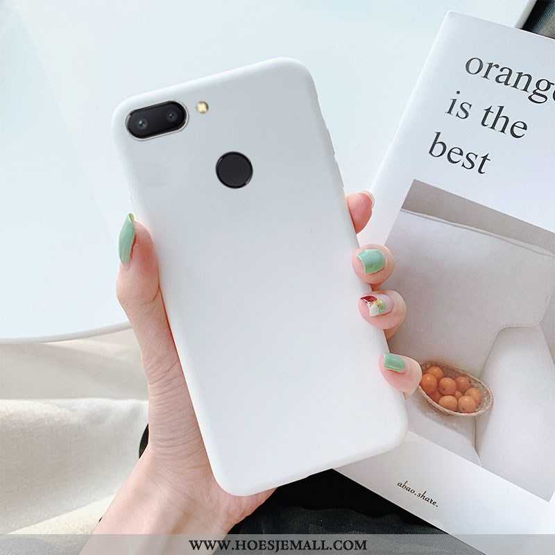 Hoes Xiaomi Mi 8 Lite Leren Hoesje Effen Kleur Mini Geel Mobiele Telefoon Jeugd