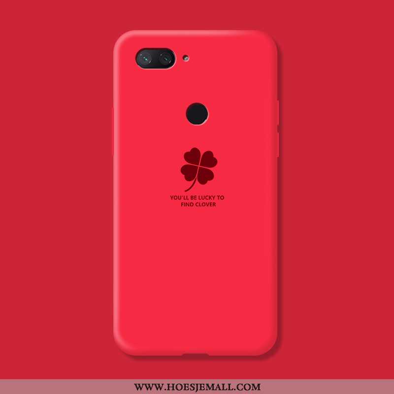 Hoes Xiaomi Mi 8 Lite Siliconen Persoonlijk Jeugd Mobiele Telefoon Scheppend Groen Anti-fall Rood