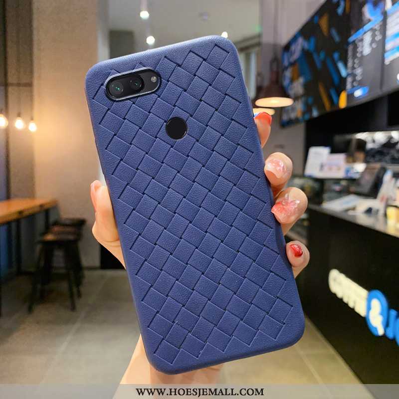 Hoesje Xiaomi Mi 8 Lite Skärmskydd Scheppend Rood Mobiele Telefoon Ademend Zacht Patroon