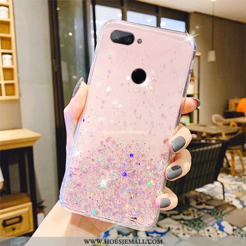 Hoes Xiaomi Mi 8 Lite Luxe Doorzichtig Scheppend Roze Vers All Inclusive Kristal