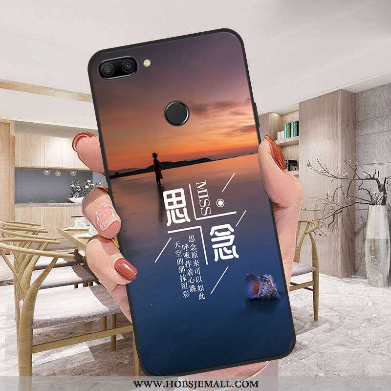 Hoes Xiaomi Mi 8 Lite Mode Schrobben Hanger Jeugd Wit Bescherming Hoesje Witte