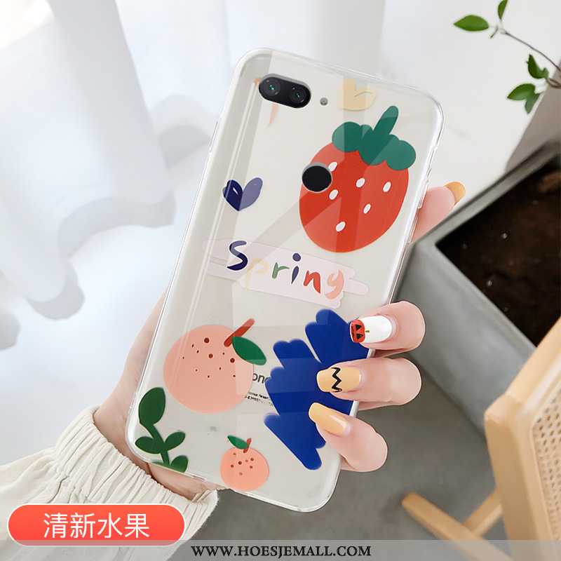 Hoesje Xiaomi Mi 8 Lite Doorzichtig Trend Mini Lovers Aardbei Jeugd Bescherming Roze