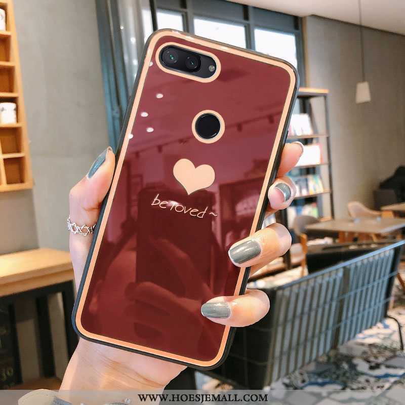 Hoes Xiaomi Mi 8 Lite Bescherming Glas Hoesje All Inclusive Trend Net Red Grijs