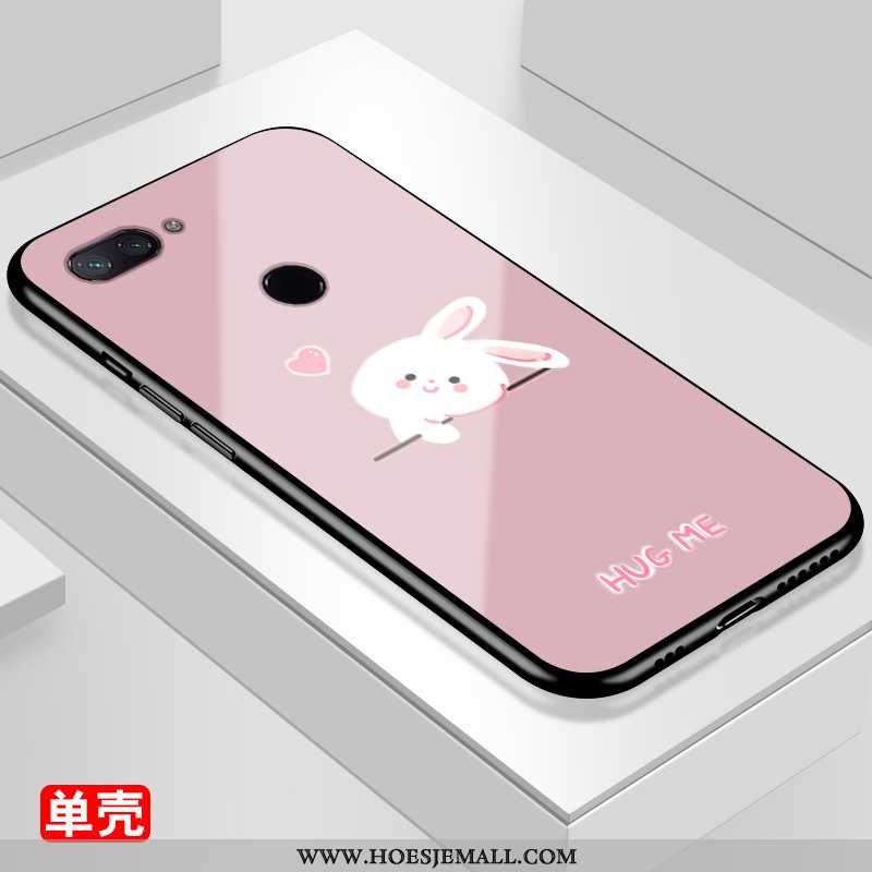 Hoes Xiaomi Mi 8 Lite Bescherming Spotprent Mini All Inclusive Hoesje Anti-fall Roze