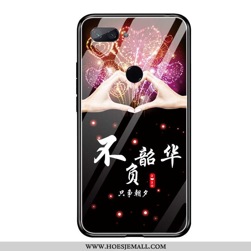 Hoes Xiaomi Mi 8 Lite Zacht Siliconen Roze Hoesje Bescherming Hard