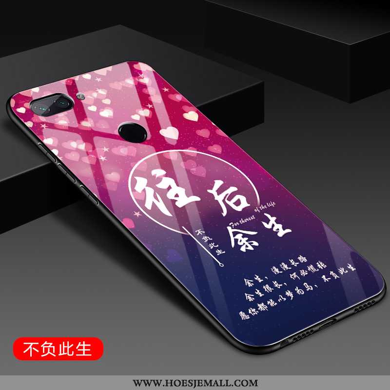 Hoes Xiaomi Mi 8 Lite Zacht Siliconen Roze Hoesje Bescherming Hard