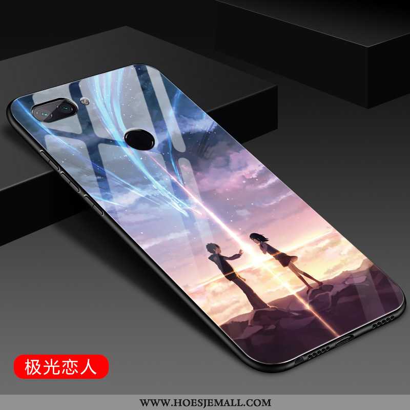 Hoes Xiaomi Mi 8 Lite Zacht Siliconen Roze Hoesje Bescherming Hard