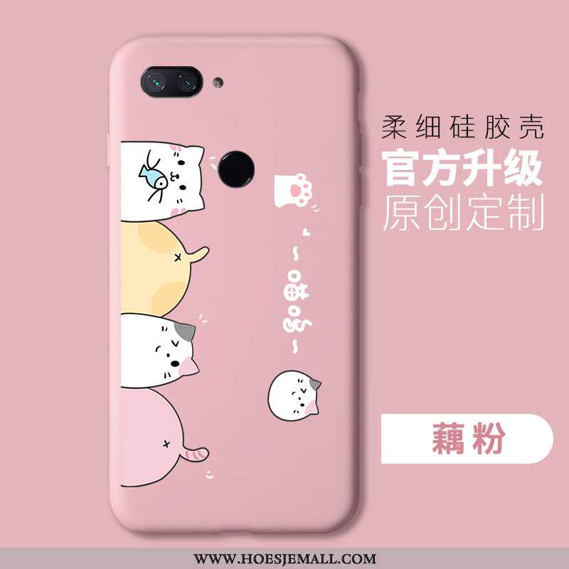 Hoes Xiaomi Mi 8 Lite Persoonlijk Trend Mini Anti-fall Mobiele Telefoon Licht Roze