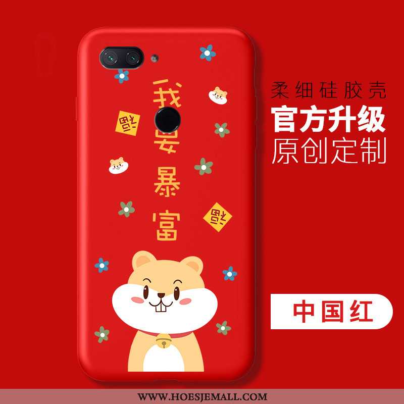 Hoes Xiaomi Mi 8 Lite Persoonlijk Trend Mini Anti-fall Mobiele Telefoon Licht Roze