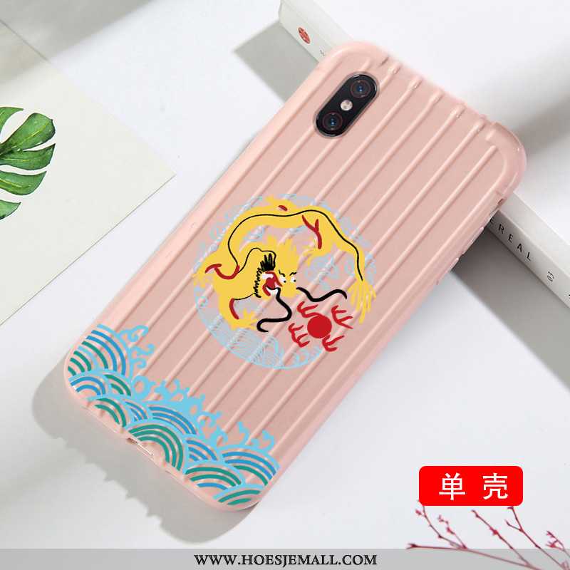 Hoes Xiaomi Mi 8 Pro Mode Patroon Anti-fall Eenvoudige Hoesje Chinese Stijl Mini Groen