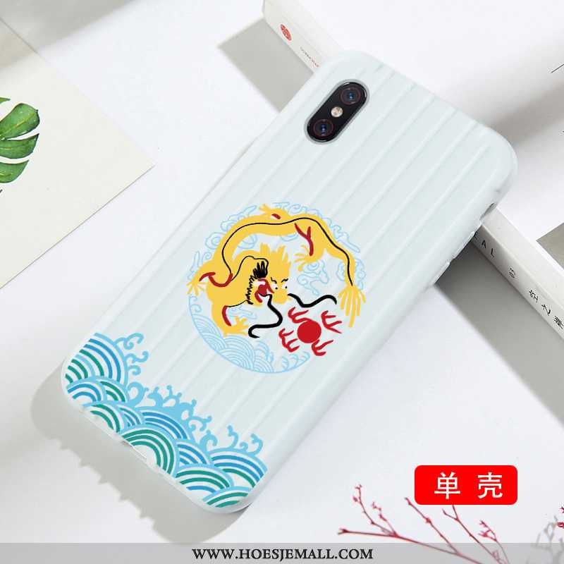 Hoes Xiaomi Mi 8 Pro Mode Patroon Anti-fall Eenvoudige Hoesje Chinese Stijl Mini Groen