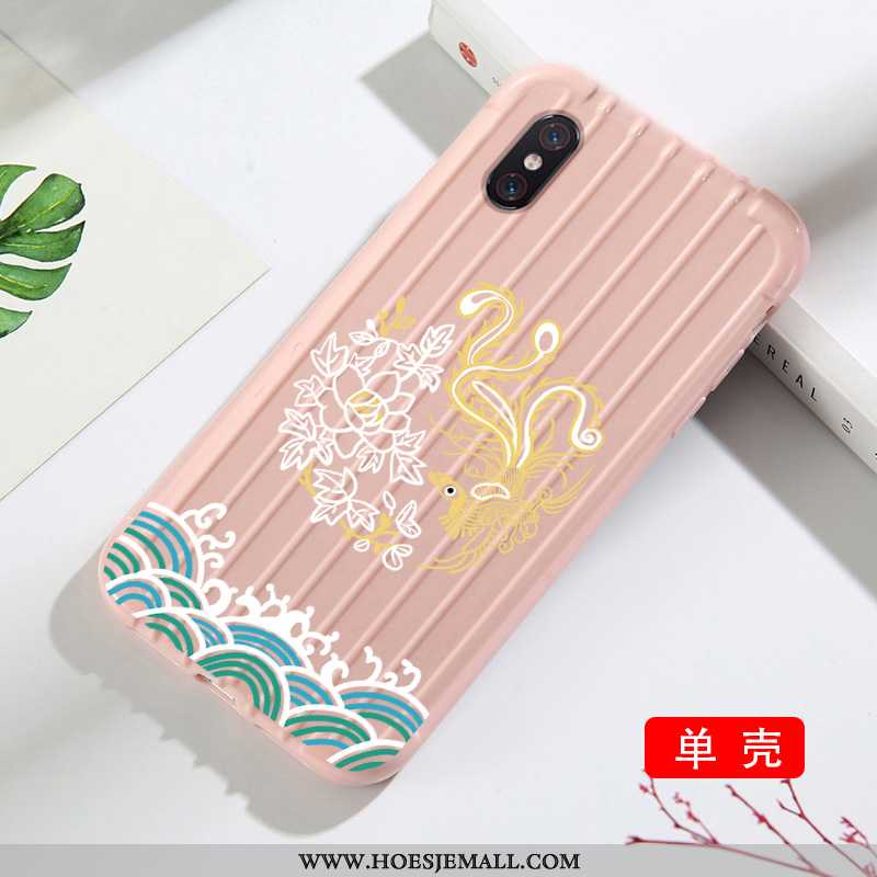 Hoes Xiaomi Mi 8 Pro Mode Patroon Anti-fall Eenvoudige Hoesje Chinese Stijl Mini Groen