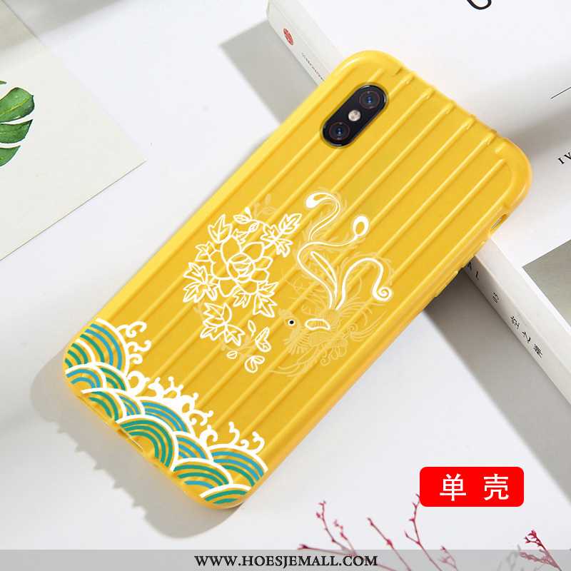 Hoes Xiaomi Mi 8 Pro Mode Patroon Anti-fall Eenvoudige Hoesje Chinese Stijl Mini Groen