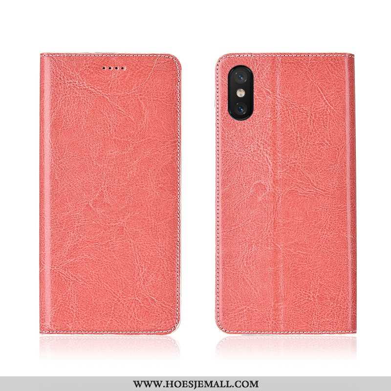 Hoes Xiaomi Mi 8 Pro Siliconen Bescherming Nieuw Leren Hoesje Bruin Jeugd Mobiele Telefoon Bruine