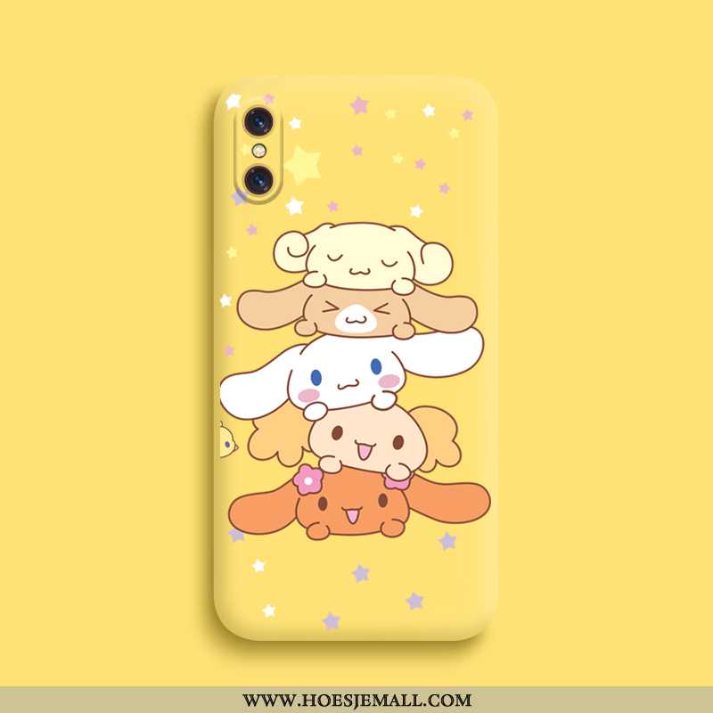 Hoesje Xiaomi Mi 8 Pro Siliconen Bescherming Patroon Spotprent Anti-fall Mini Purper