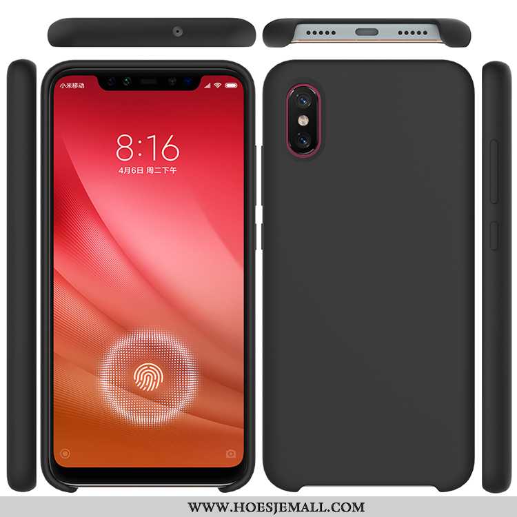 Hoesje Xiaomi Mi 8 Pro Patroon Siliconen Mobiele Telefoon Wind Purper Anti-fall Eenvoudige