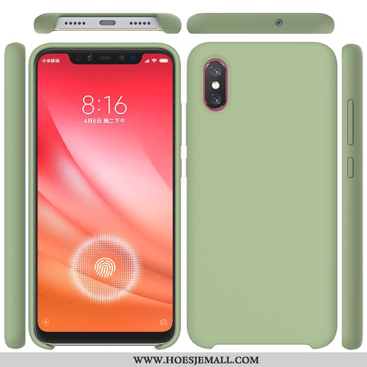 Hoesje Xiaomi Mi 8 Pro Patroon Siliconen Mobiele Telefoon Wind Purper Anti-fall Eenvoudige