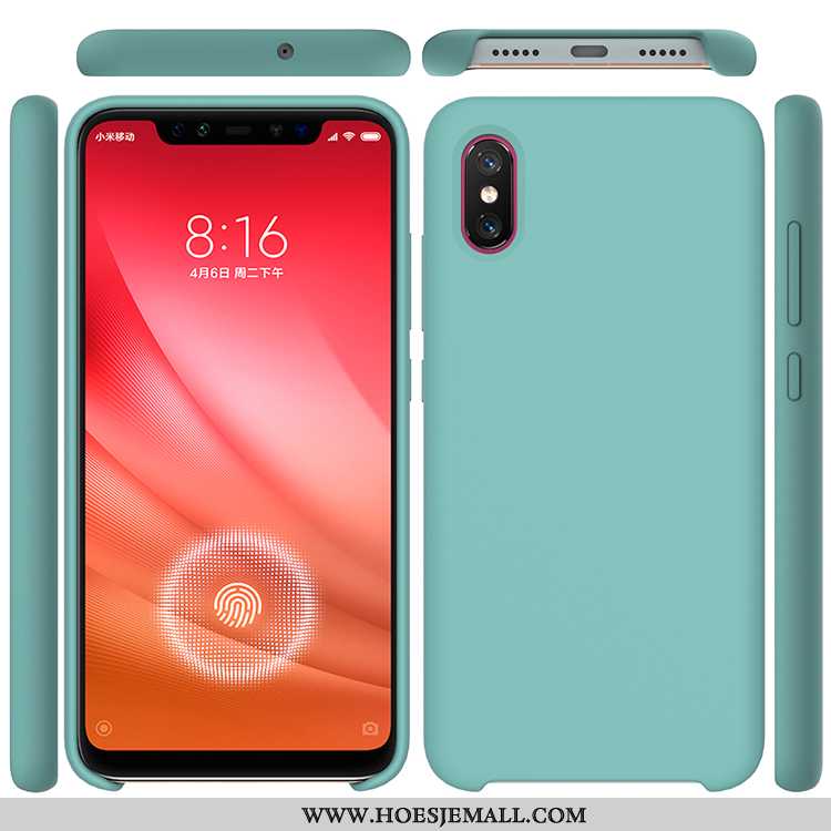 Hoesje Xiaomi Mi 8 Pro Patroon Siliconen Mobiele Telefoon Wind Purper Anti-fall Eenvoudige