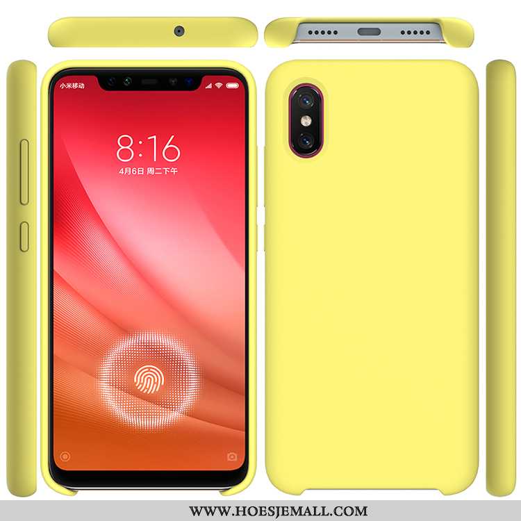 Hoesje Xiaomi Mi 8 Pro Patroon Siliconen Mobiele Telefoon Wind Purper Anti-fall Eenvoudige