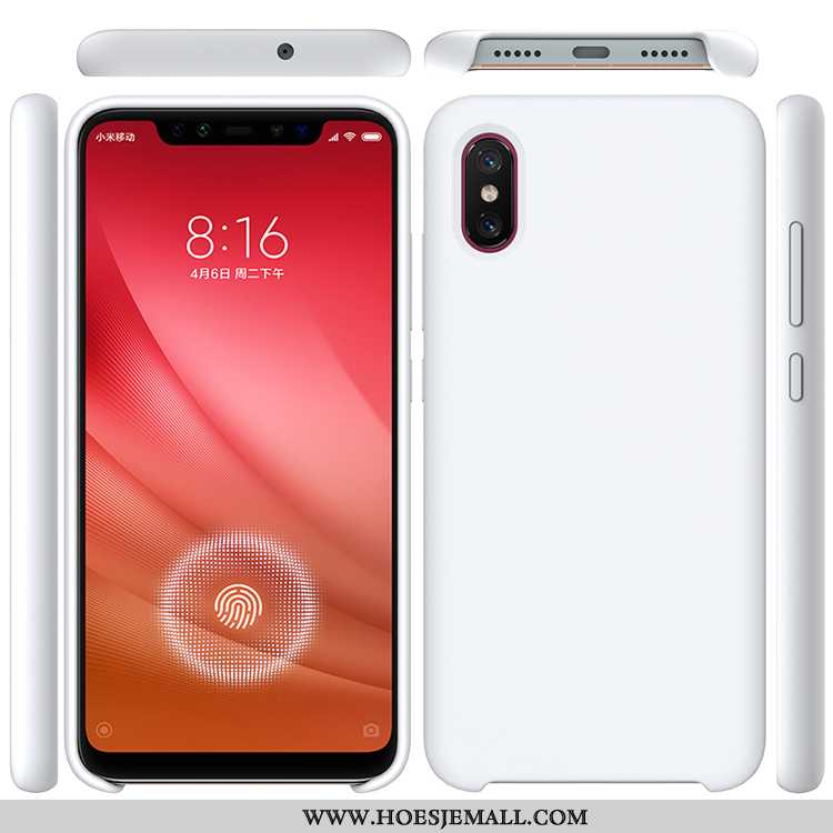 Hoesje Xiaomi Mi 8 Pro Patroon Siliconen Mobiele Telefoon Wind Purper Anti-fall Eenvoudige