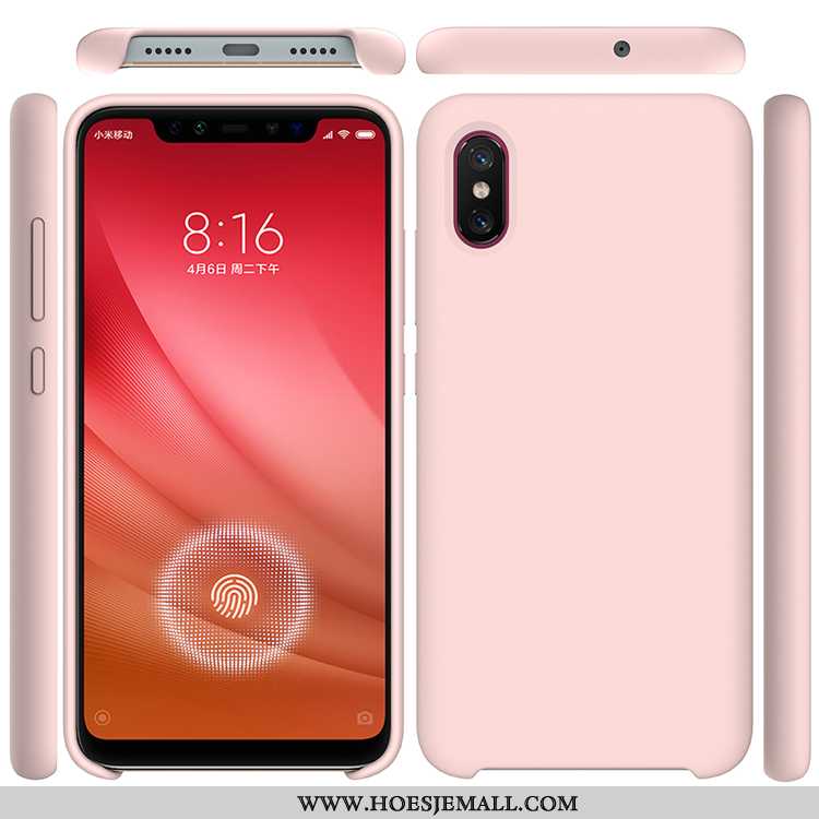 Hoesje Xiaomi Mi 8 Pro Patroon Siliconen Mobiele Telefoon Wind Purper Anti-fall Eenvoudige