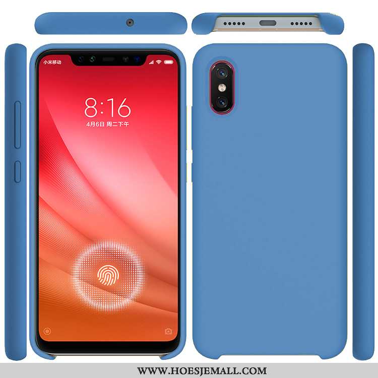 Hoesje Xiaomi Mi 8 Pro Patroon Siliconen Mobiele Telefoon Wind Purper Anti-fall Eenvoudige