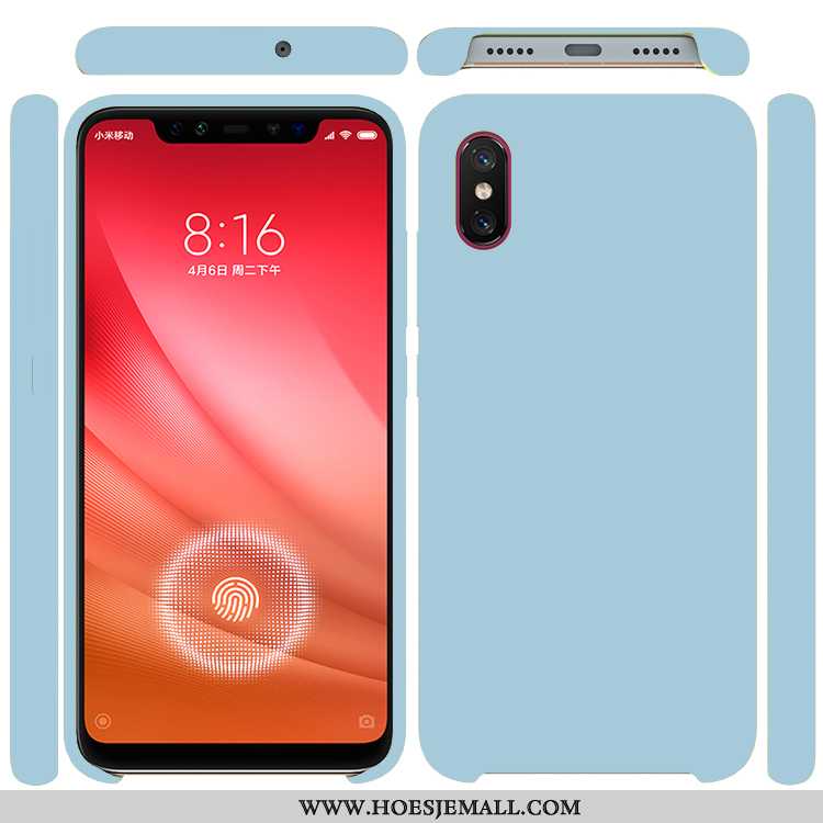 Hoesje Xiaomi Mi 8 Pro Patroon Siliconen Mobiele Telefoon Wind Purper Anti-fall Eenvoudige