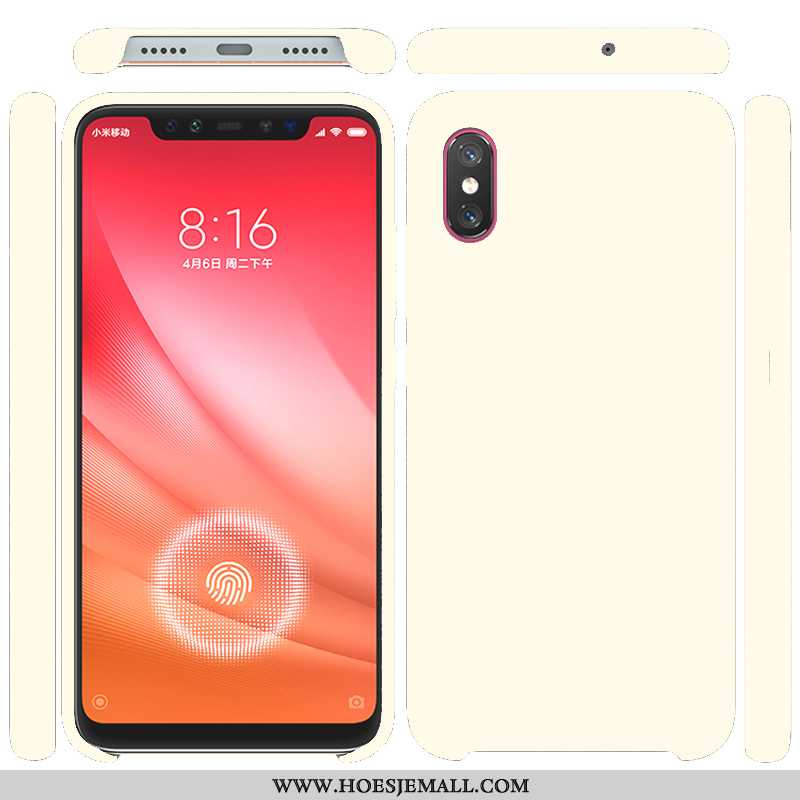 Hoesje Xiaomi Mi 8 Pro Patroon Siliconen Mobiele Telefoon Wind Purper Anti-fall Eenvoudige