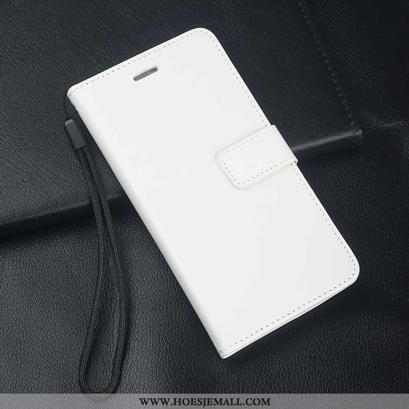 Hoesje Xiaomi Mi 8 Pro Doorzichtig Hanger Patroon Donkerblauw Clamshell Tempereren Mobiele Telefoon 