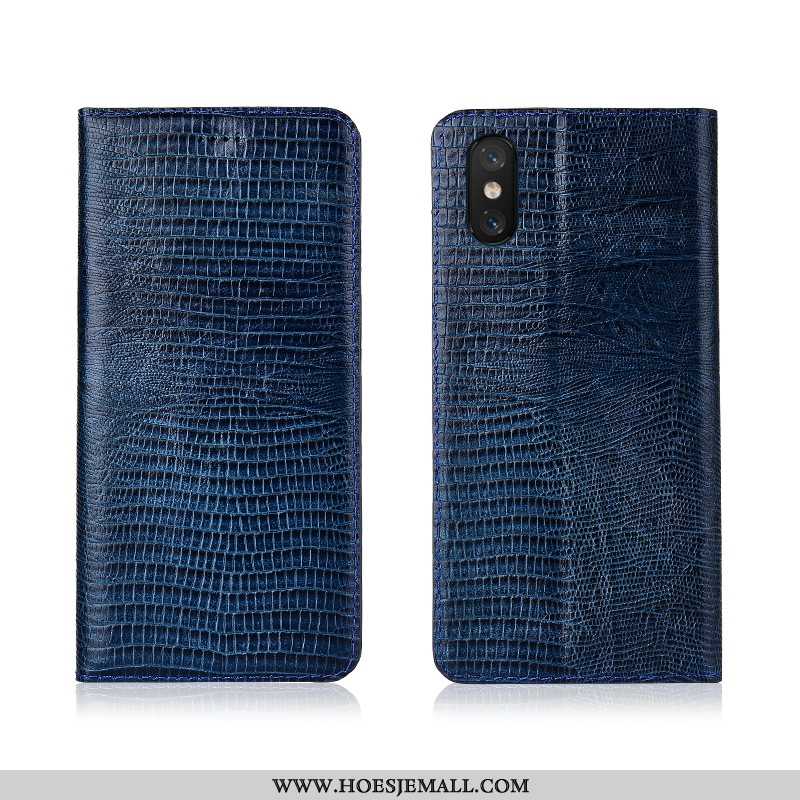 Hoesje Xiaomi Mi 8 Pro Zacht Siliconen All Inclusive Mobiele Telefoon Clamshell Patroon Mini Blauwe