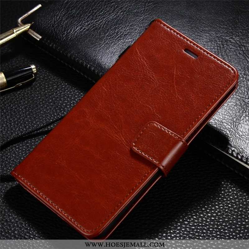 Hoes Xiaomi Mi 8 Pro Leren Hoesje Bescherming Rood Mobiele Telefoon Clamshell Mini Anti-fall Bruin