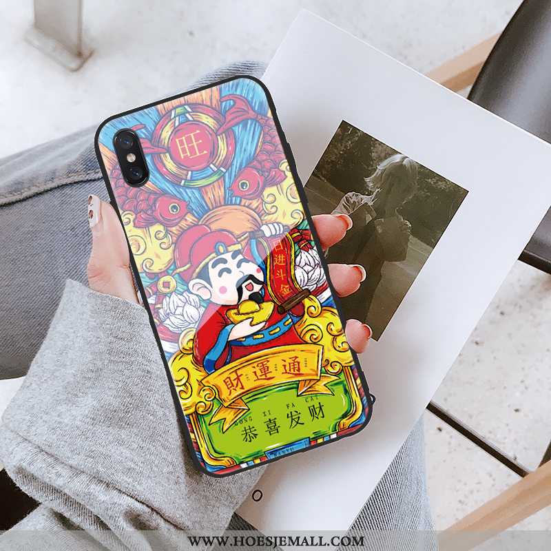 Hoes Xiaomi Mi 8 Pro Super Dun Trend Mobiele Telefoon Patroon Glas Anti-fall Zwarte