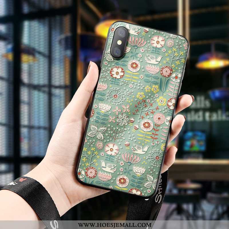 Hoesje Xiaomi Mi 8 Pro Siliconen Bescherming Mobiele Telefoon All Inclusive Driedimensionaal Patroon