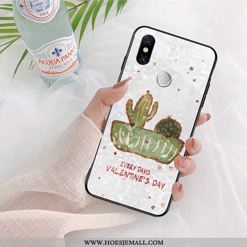 Hoes Xiaomi Mi 8 Dun Siliconen Bloemen Mode Scheppend Spotprent Mini Witte