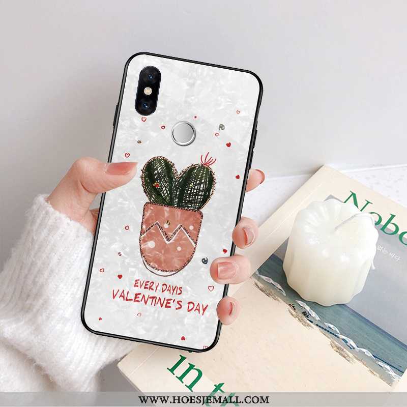 Hoes Xiaomi Mi 8 Dun Siliconen Bloemen Mode Scheppend Spotprent Mini Witte