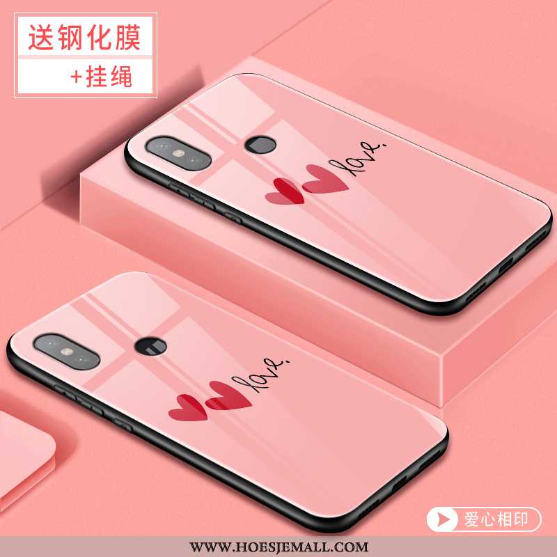 Hoesje Xiaomi Mi 8 Spotprent Mooie Persoonlijk Roze All Inclusive Bescherming