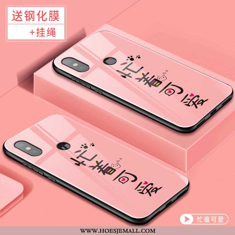 Hoesje Xiaomi Mi 8 Spotprent Mooie Persoonlijk Roze All Inclusive Bescherming