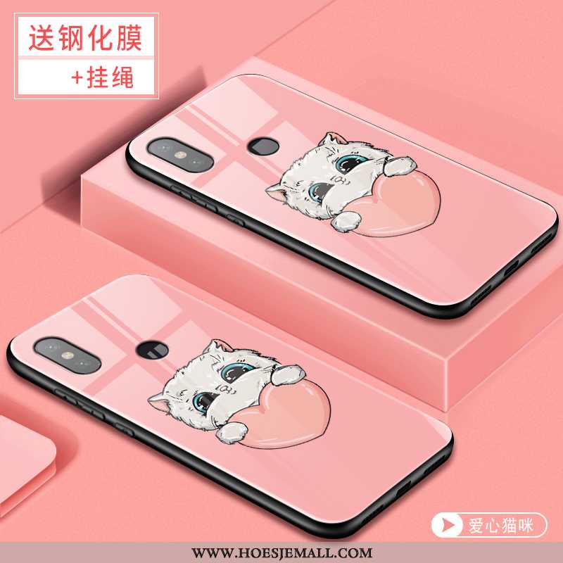 Hoesje Xiaomi Mi 8 Spotprent Mooie Persoonlijk Roze All Inclusive Bescherming