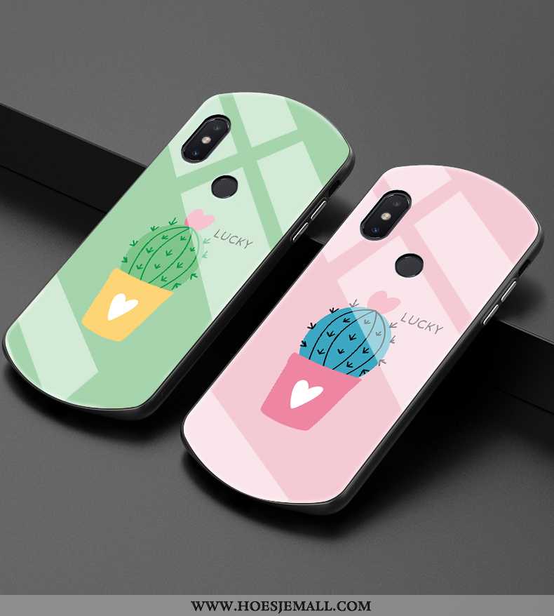 Hoes Xiaomi Mi 8 Mode Persoonlijk Mobiele Telefoon All Inclusive Patroon Bescherming Dun Roze