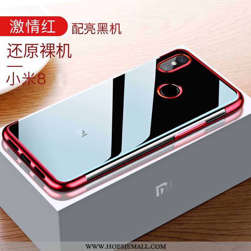 Hoes Xiaomi Mi 8 Bescherming Doorzichtig Persoonlijk Dun All Inclusive Mobiele Telefoon Siliconen Ro