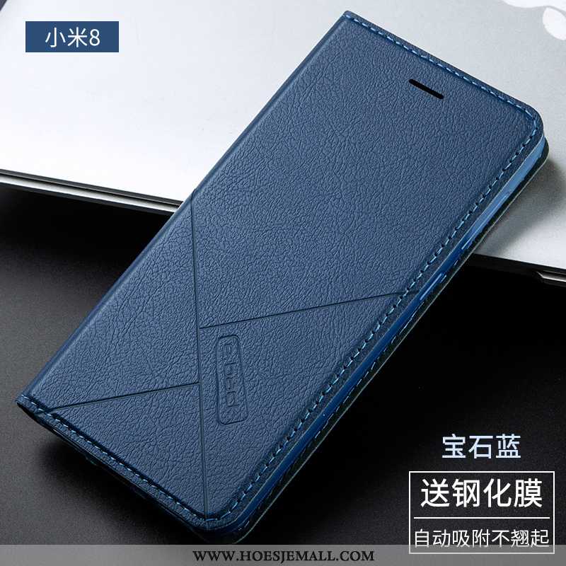 Hoes Xiaomi Mi 8 Siliconen Bescherming Jeugd Folio Anti-fall Leren Hoesje Mini Roos