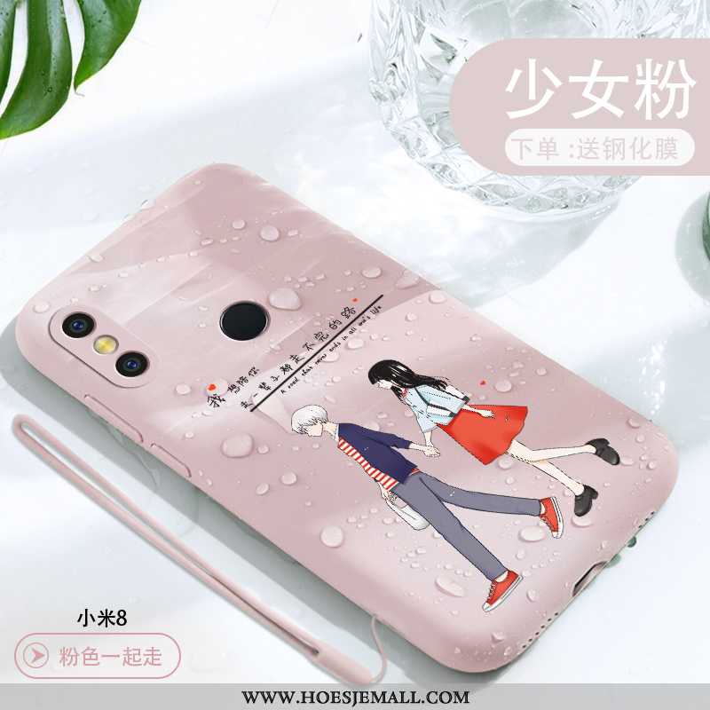 Hoesje Xiaomi Mi 8 Mooie Super Spotprent Mobiele Telefoon Dun Scheppend Hoes Groen